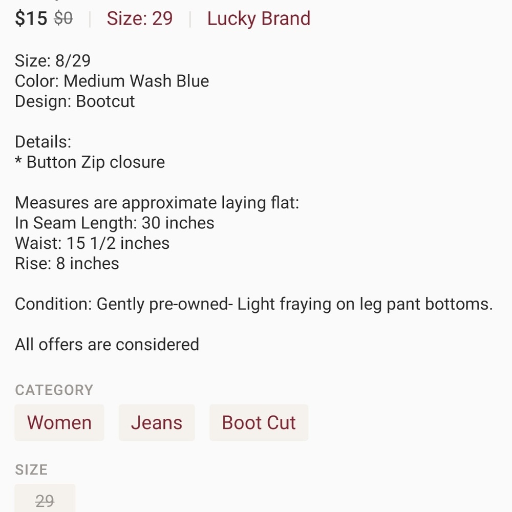 Lucky brand jeans